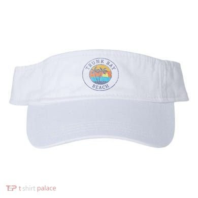 Trunk Bay Beach St John Usvi Vintage Distressed Visor