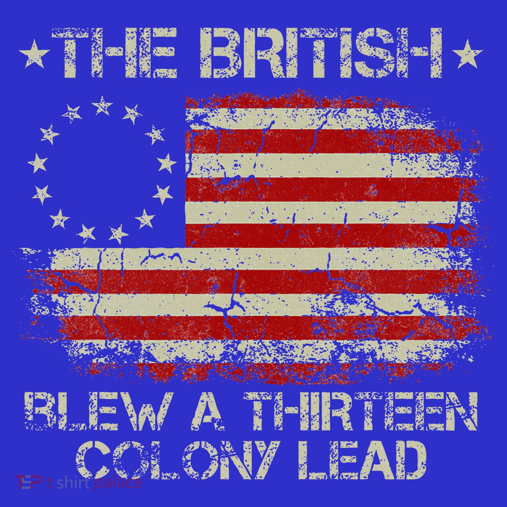 The British Blew A 13 Colony Lead 4th Of July Us Flag Women's Tank Top