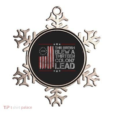 The British Blew A 13 Colony Lead Funny Ornament