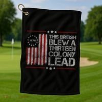 The British Blew A 13 Colony Lead Funny Golf Towel thumb 1