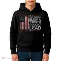 The British Blew A 13 Colony Lead Funny Kids Hoodie thumb 4