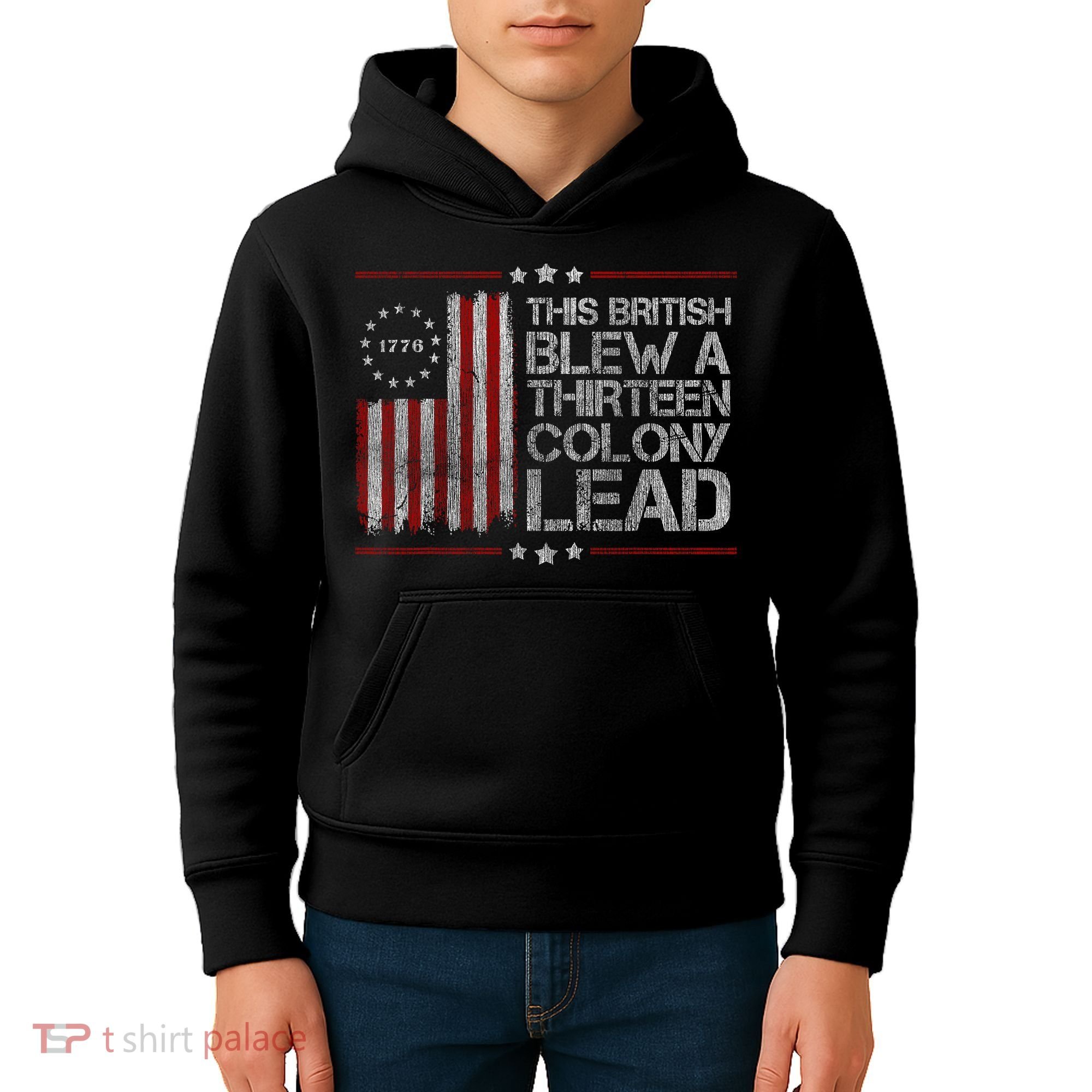 The British Blew A 13 Colony Lead Funny Kids Hoodie