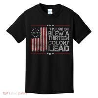 The British Blew A 13 Colony Lead Funny Kids T-Shirt thumb 0