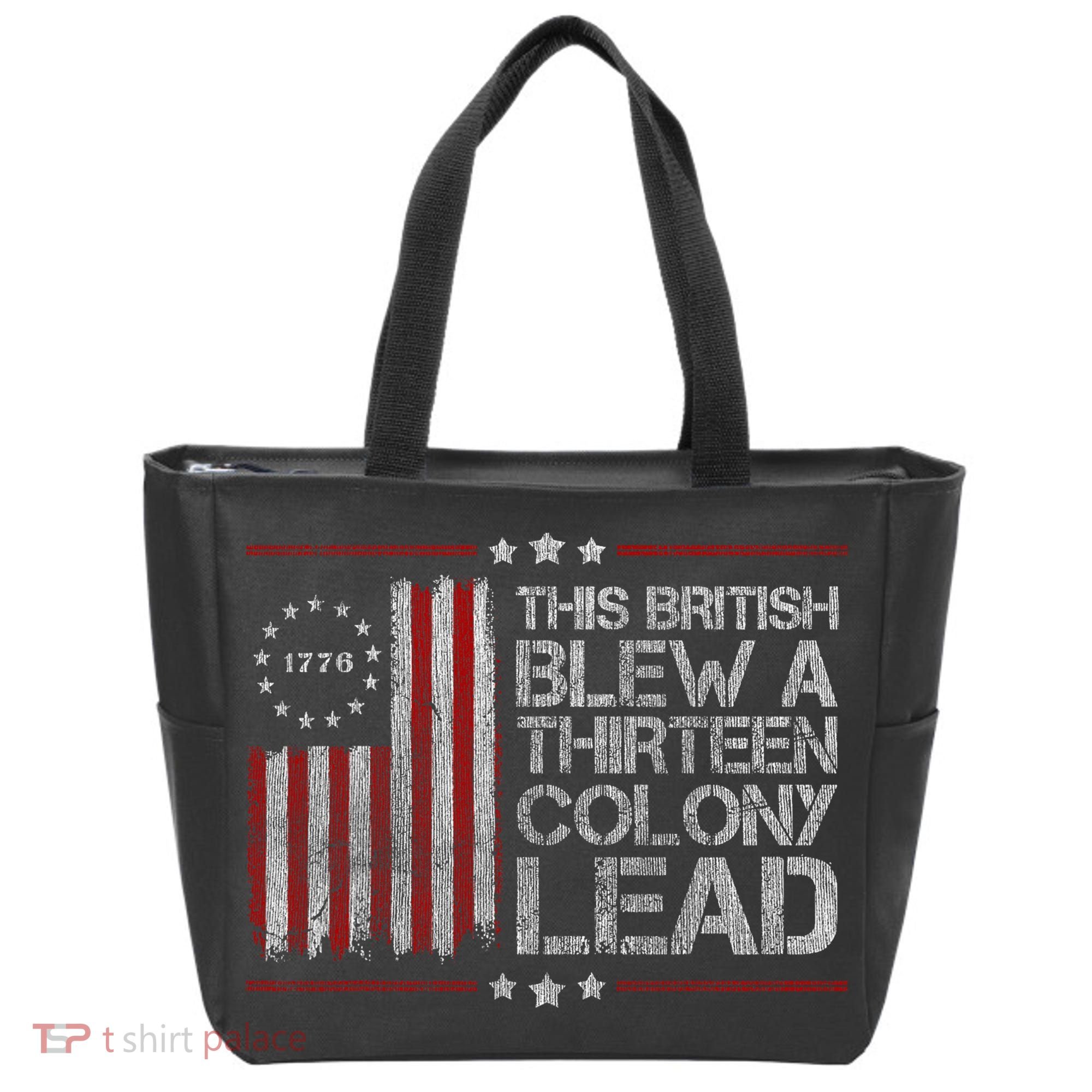 The British Blew A 13 Colony Lead Funny Tote Bag