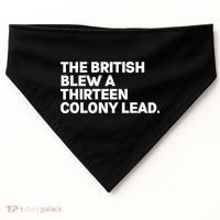 The British Blew A Thirteen Colony Lead USA-Made Doggie Bandana thumb 0