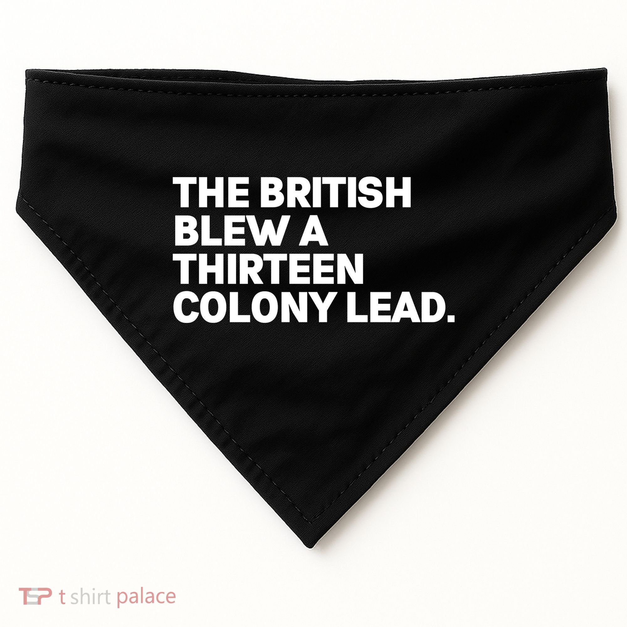 The British Blew A Thirteen Colony Lead USA-Made Doggie Bandana
