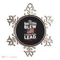 The British Blew A Thirteen Colony Lead Funny 4th Of July Ornament thumb 0