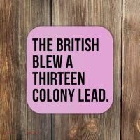 The British Blew A Thirteen Colony Lead Coaster thumb 0