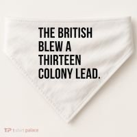The British Blew A Thirteen Colony Lead USA-Made Doggie Bandana thumb 0