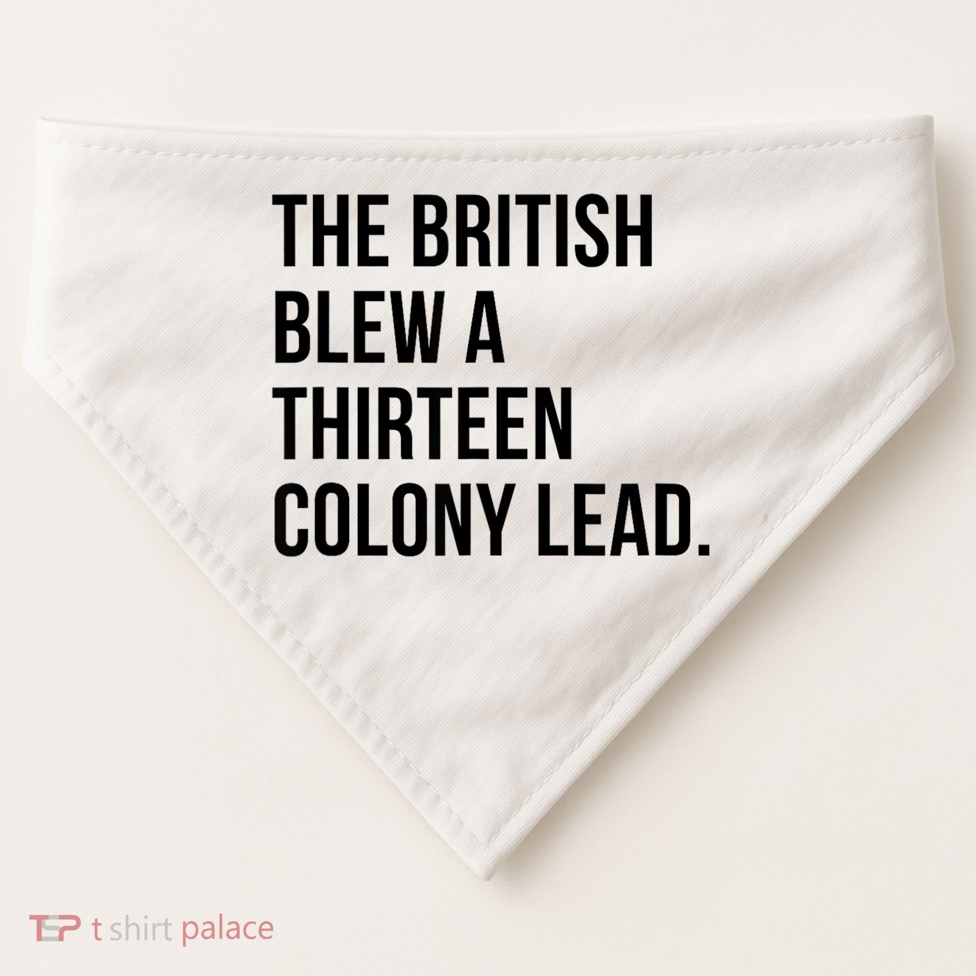 The British Blew A Thirteen Colony Lead USA-Made Doggie Bandana