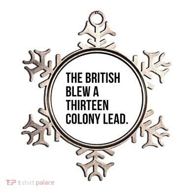 The British Blew A Thirteen Colony Lead Ornament