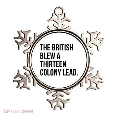 The British Blew A Thirteen Colony Lead Ornament