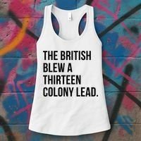 The British Blew A Thirteen Colony Lead Women's Tank Top thumb 3
