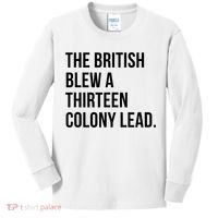 The British Blew A Thirteen Colony Lead Kids Long Sleeve Shirt thumb 0