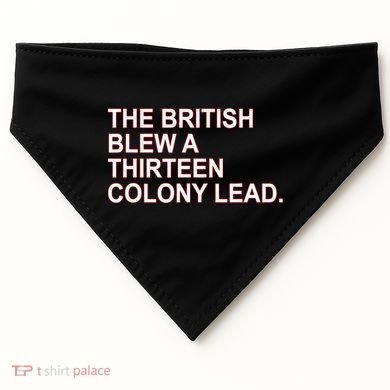 The British Blew A Thirteen Colony Lead USA-Made Doggie Bandana
