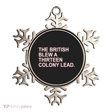 The British Blew A Thirteen Colony Lead Ornament