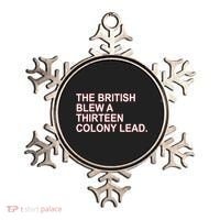 The British Blew A Thirteen Colony Lead Ornament thumb 0