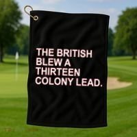 The British Blew A Thirteen Colony Lead Golf Towel thumb 1