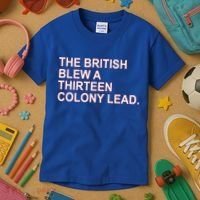 The British Blew A Thirteen Colony Lead Kids T-Shirt thumb 3