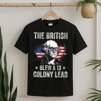 The British Blew A 13 Colony Lead Funny George Washington T-Shirt thumb 2