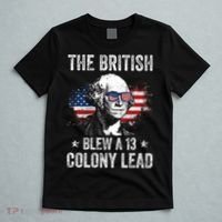 The British Blew A 13 Colony Lead Funny George Washington T-Shirt thumb 5