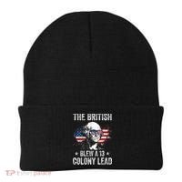 The British Blew A 13 Colony Lead Funny George Washington Beanie thumb 0