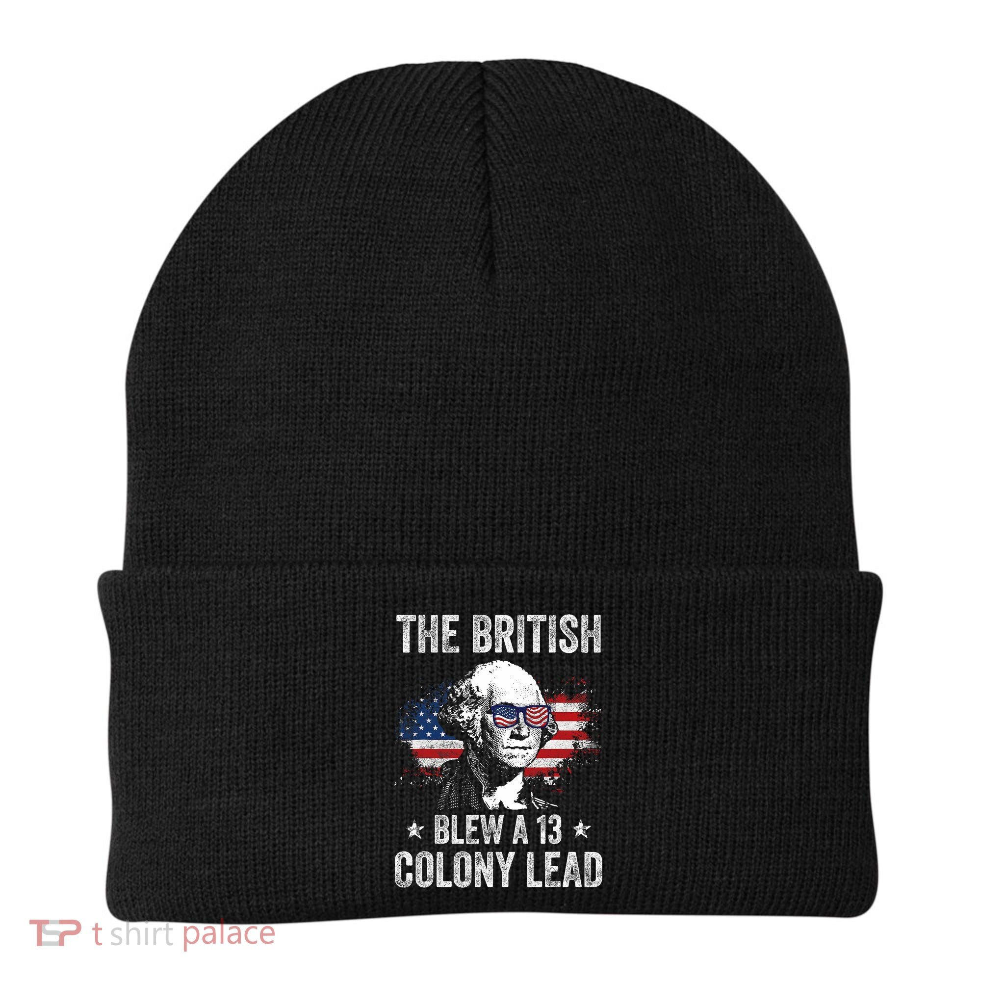 The British Blew A 13 Colony Lead Funny George Washington Beanie