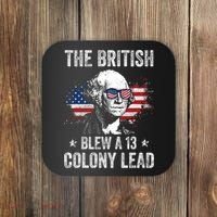 The British Blew A 13 Colony Lead Funny George Washington Coaster thumb 0