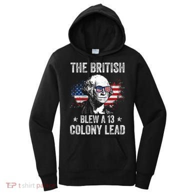 The British Blew A 13 Colony Lead Funny George Washington Women's Hoodie