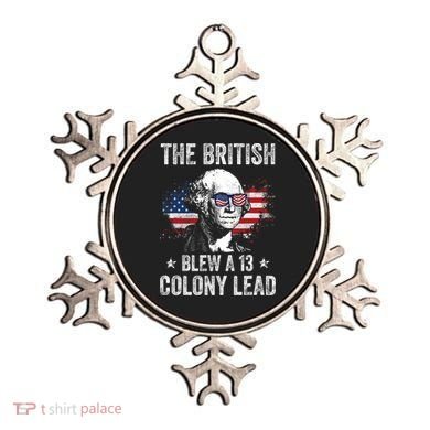The British Blew A 13 Colony Lead Funny George Washington Ornament