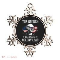The British Blew A 13 Colony Lead Funny George Washington Ornament thumb 0