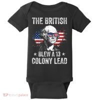 The British Blew A 13 Colony Lead Funny George Washington Baby Bodysuit thumb 0
