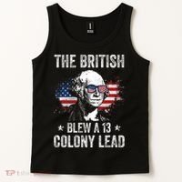 The British Blew A 13 Colony Lead Funny George Washington Tank Top thumb 2