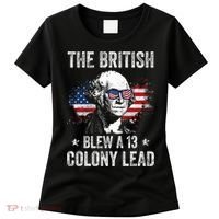 The British Blew A 13 Colony Lead Funny George Washington Women's T-Shirt thumb 0