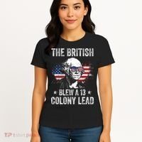 The British Blew A 13 Colony Lead Funny George Washington Women's T-Shirt thumb 4
