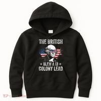 The British Blew A 13 Colony Lead Funny George Washington Kids Hoodie thumb 0