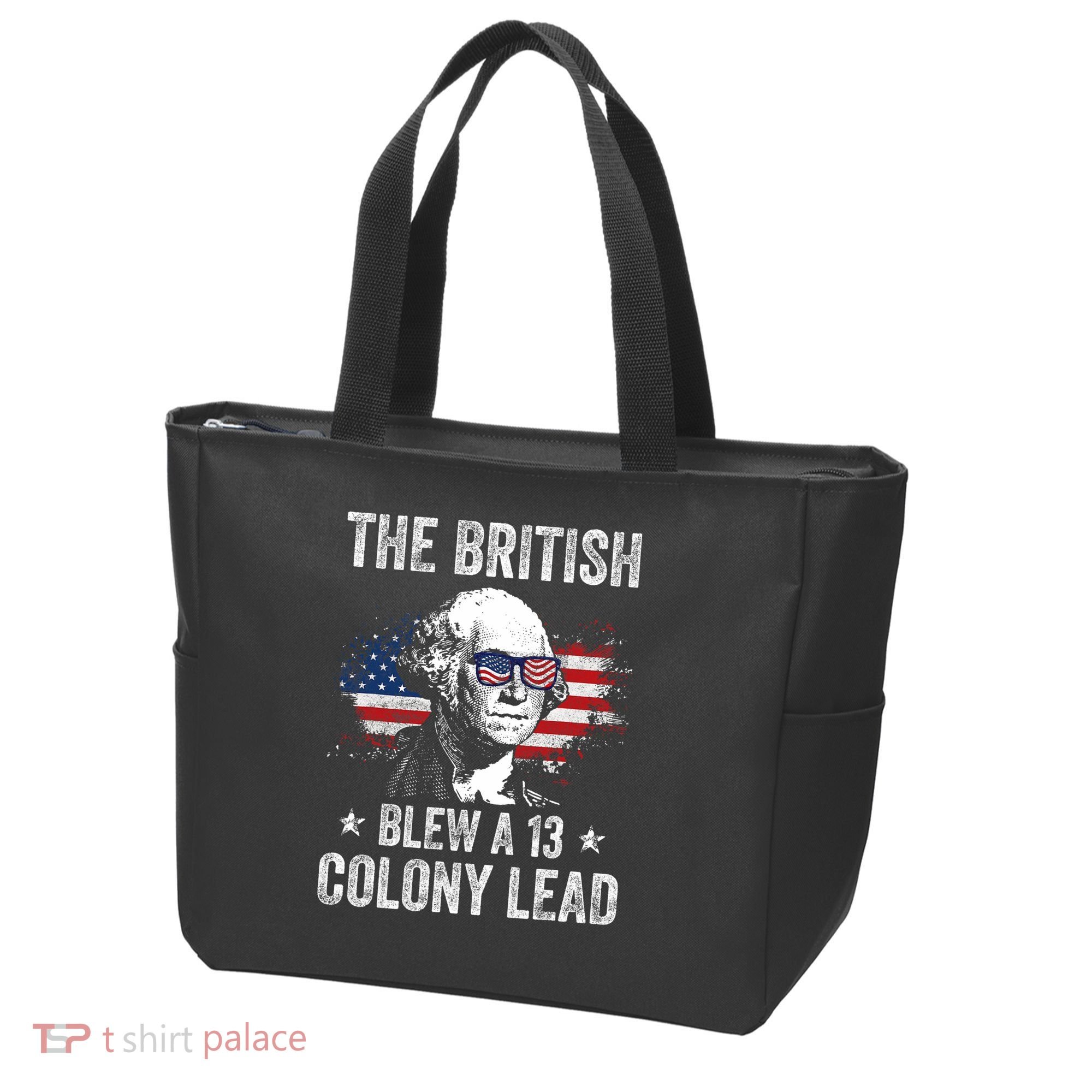 The British Blew A 13 Colony Lead Funny George Washington Tote Bag