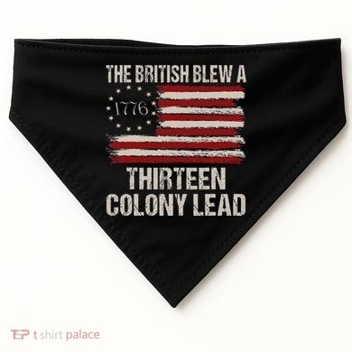 The British Blew A 13 Colony Lead USA-Made Doggie Bandana