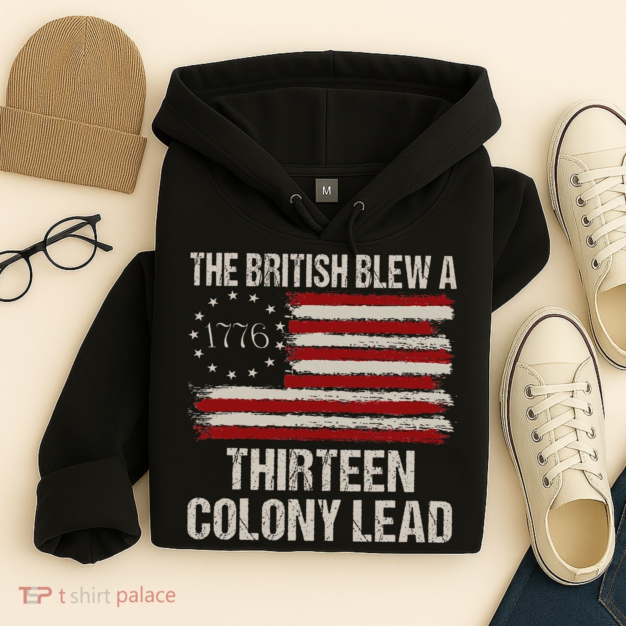 The British Blew A 13 Colony Lead Hoodie