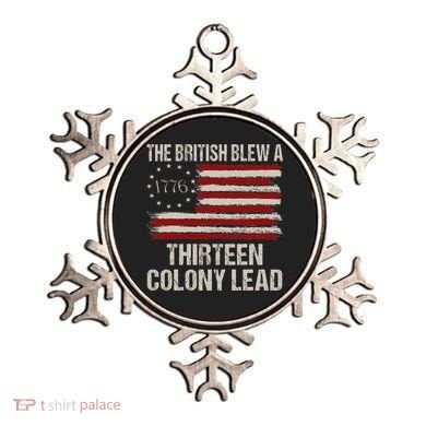 The British Blew A 13 Colony Lead Ornament