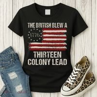 The British Blew A 13 Colony Lead Women's T-Shirt thumb 3