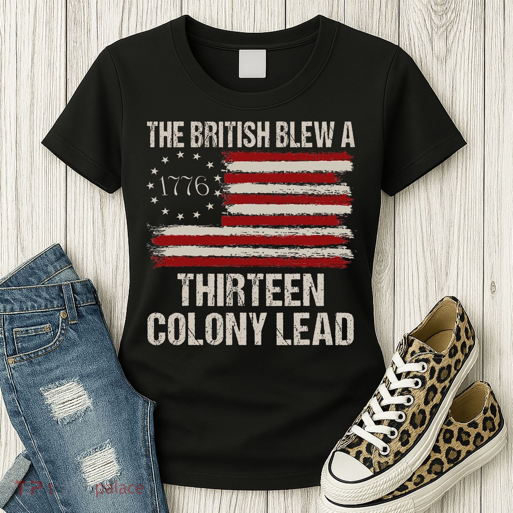 The British Blew A 13 Colony Lead Women's T-Shirt