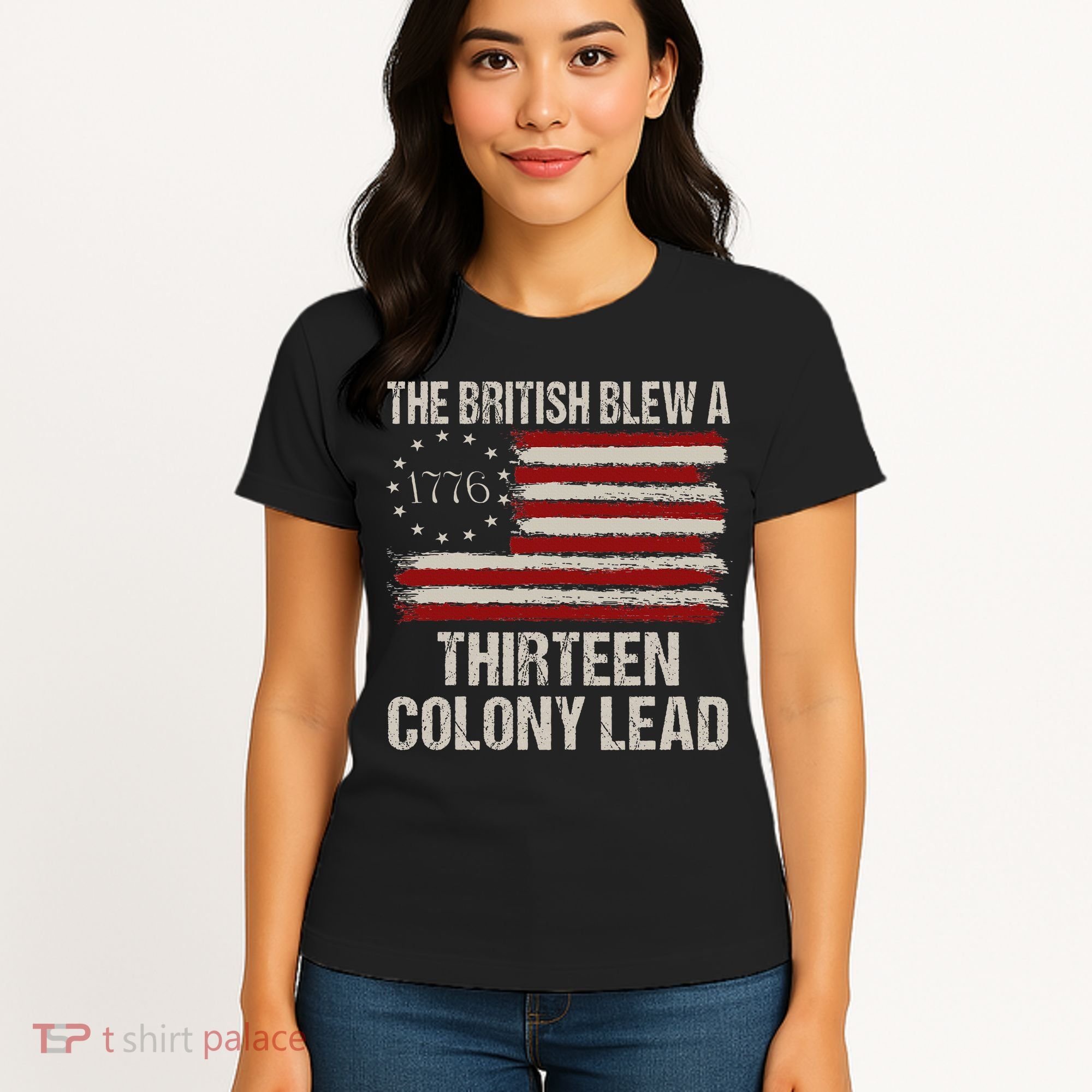The British Blew A 13 Colony Lead Women's T-Shirt