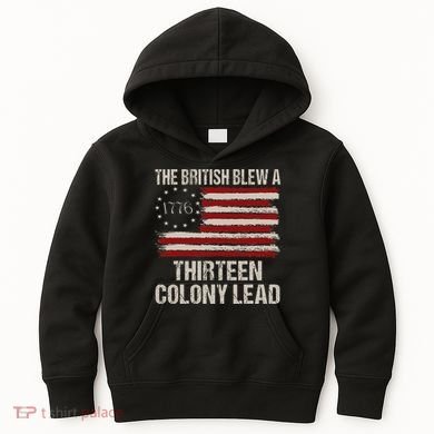 The British Blew A 13 Colony Lead Kids Hoodie