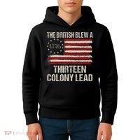The British Blew A 13 Colony Lead Kids Hoodie thumb 4