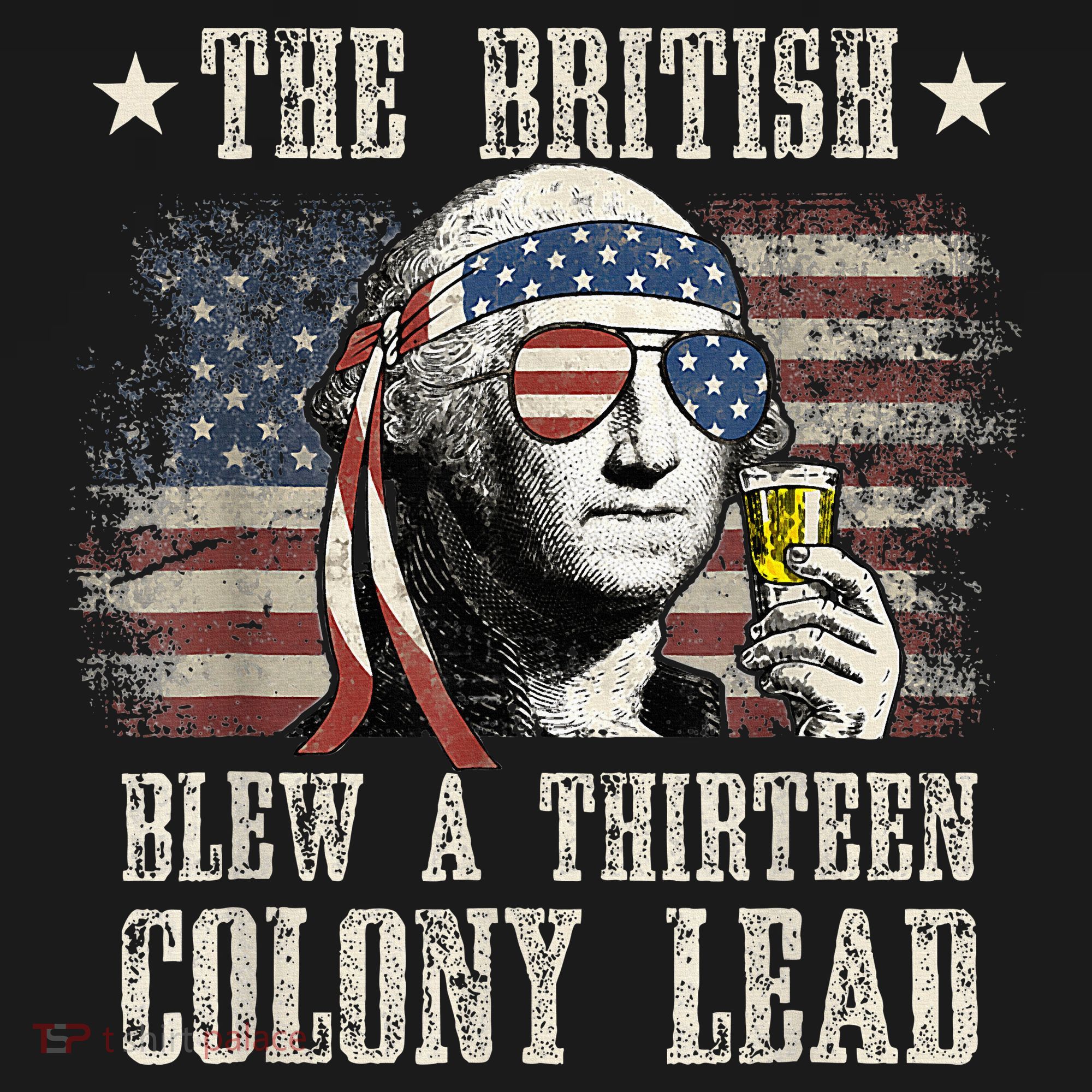 The British Blew A 13 Colony Lead Funny 4th Of July Women's Tank Top
