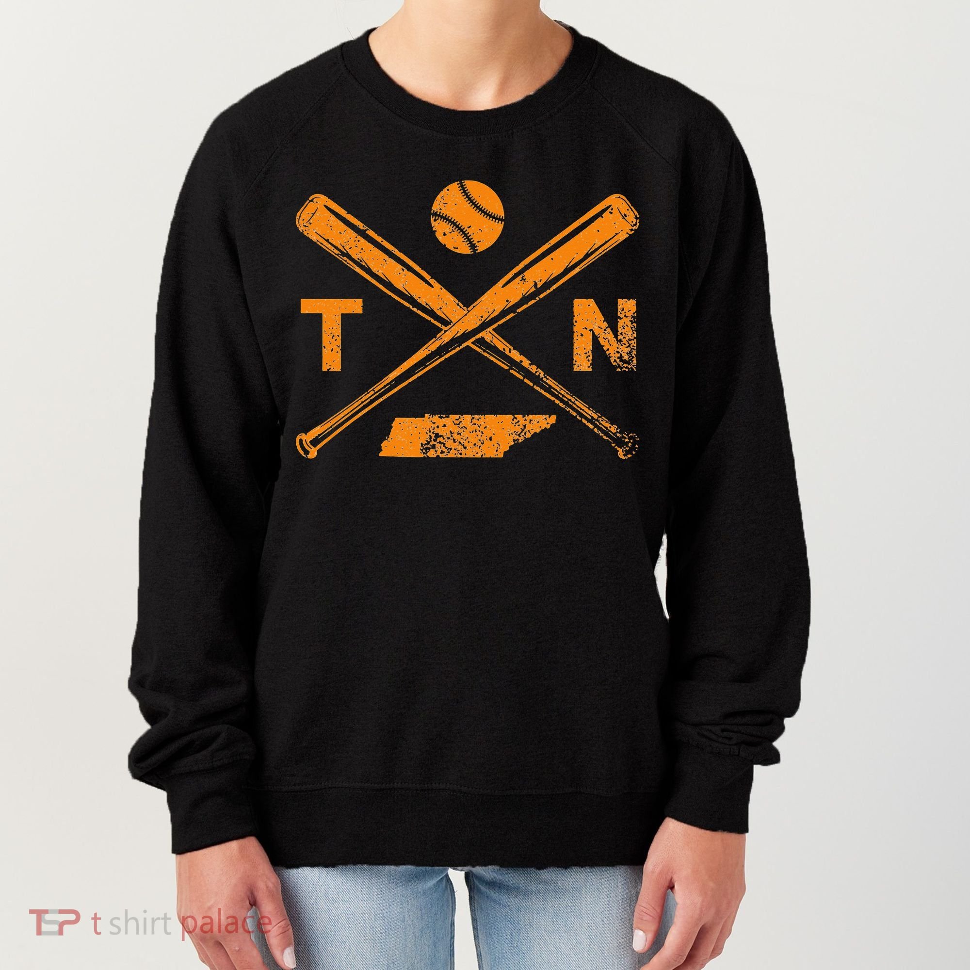 Tennessee Baseball Bats & Ball Classic Baseball Player Women's Sweatshirt