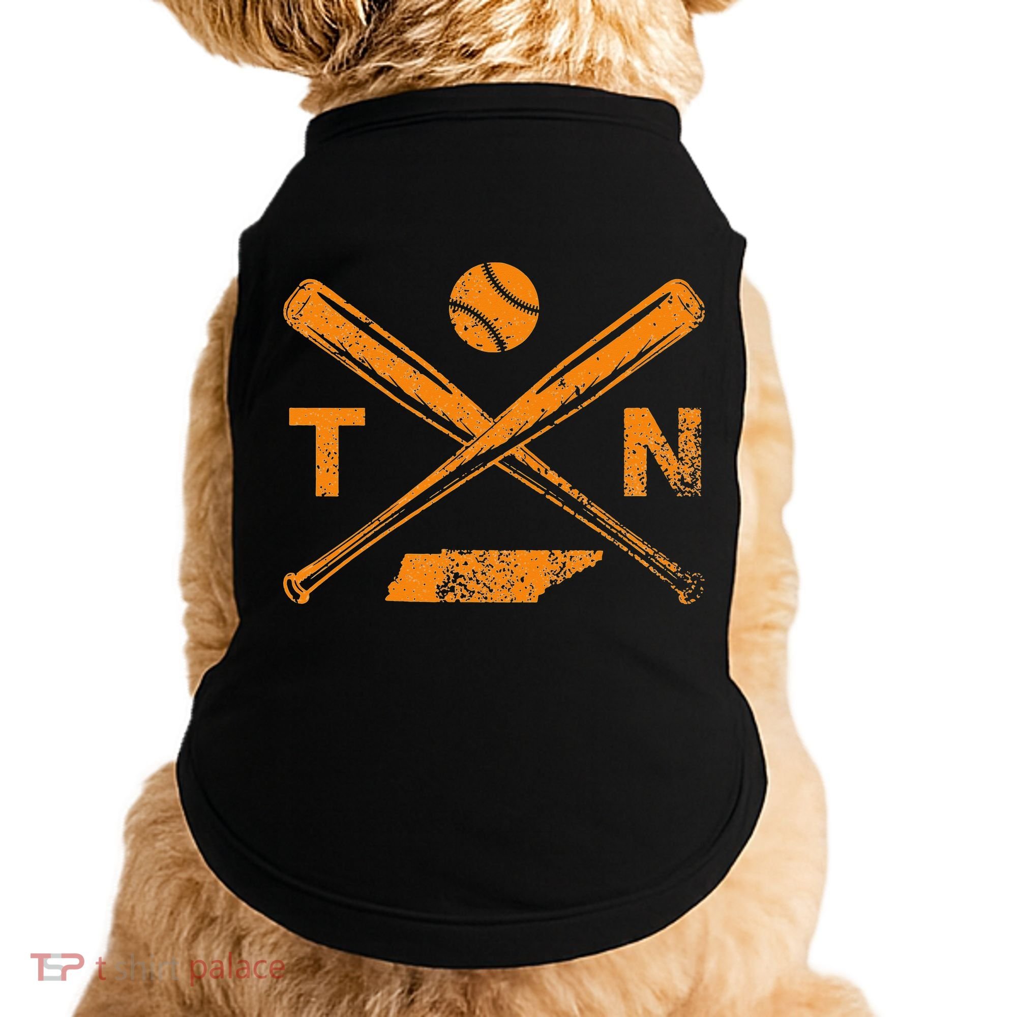 Tennessee Baseball Bats & Ball Classic Baseball Player Doggie Tank