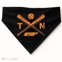 Tennessee Baseball Bats & Ball Classic Baseball Player USA-Made Doggie Bandana thumb 0