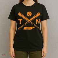 Tennessee Baseball Bats & Ball Classic Baseball Player T-Shirt thumb 4